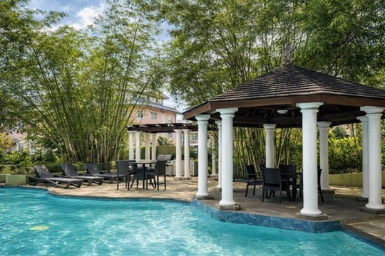 Pool and gazebo