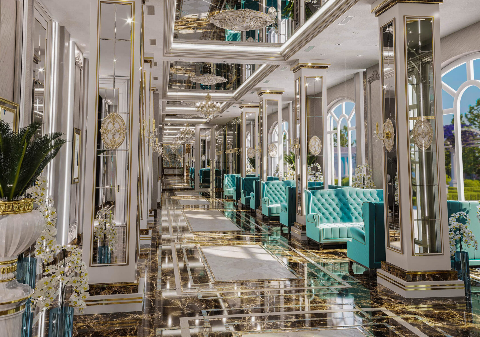 Клубный дом Biarritz — фасад и архитектура