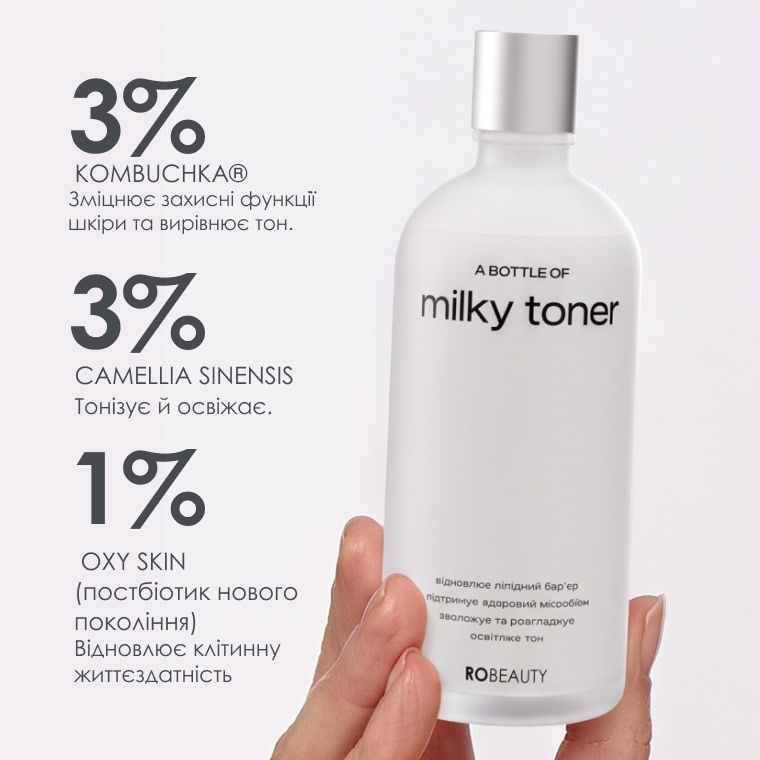 Відновлювальний milky-тонер для обличчя