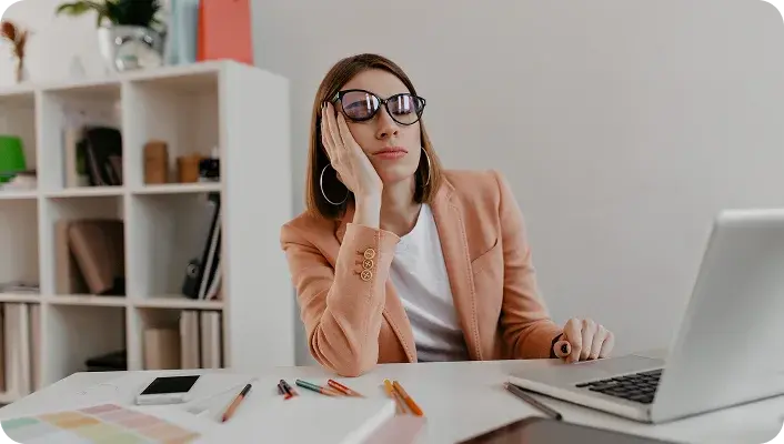 Tired person