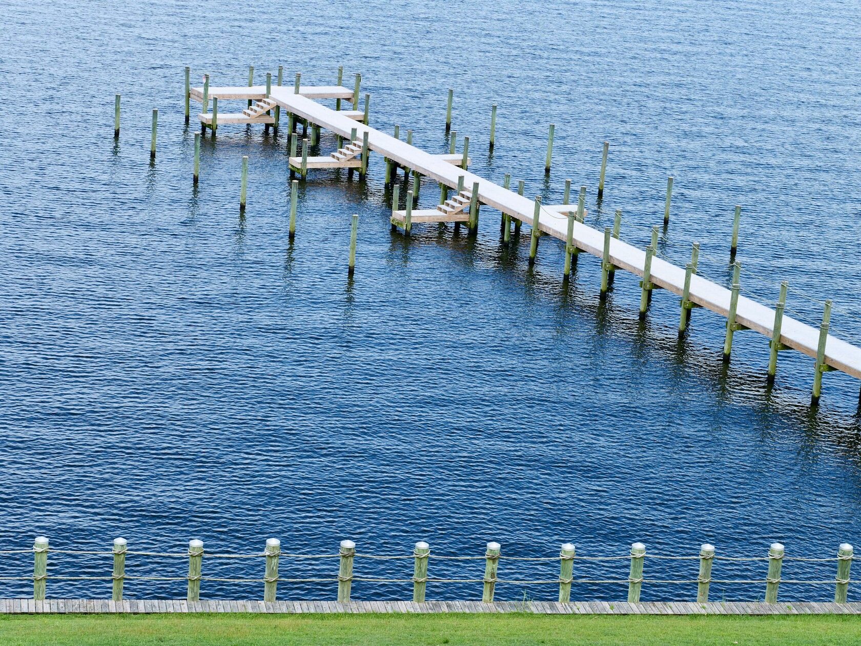 Private dock on Kerr Lake