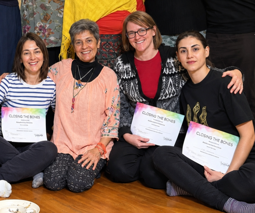 Valentina training with Dr Rocío Alarcón