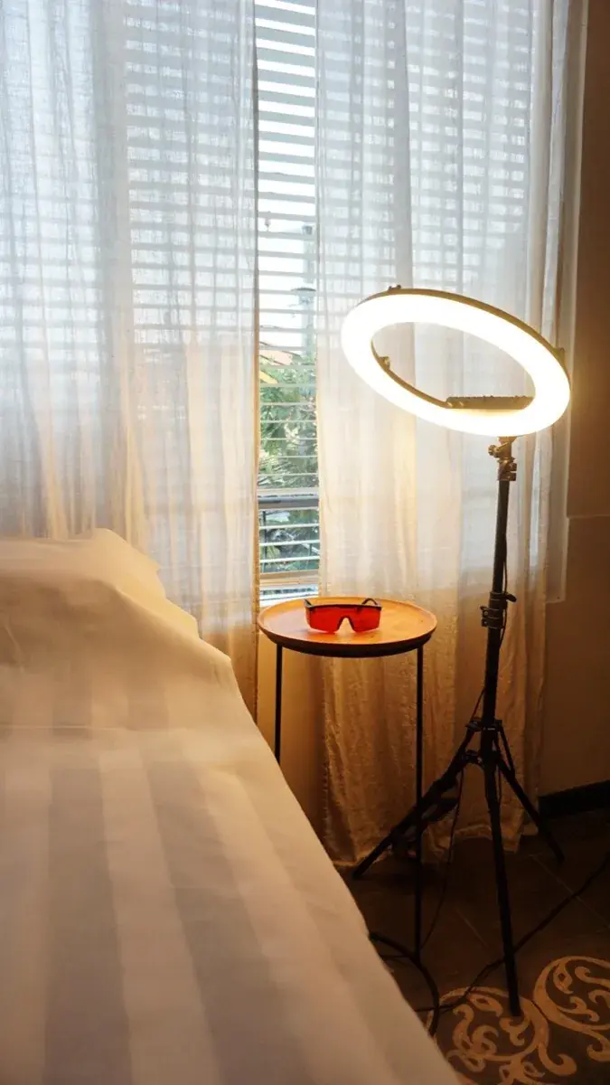 Treatment room at The Silk Road laser studio, Seminyak