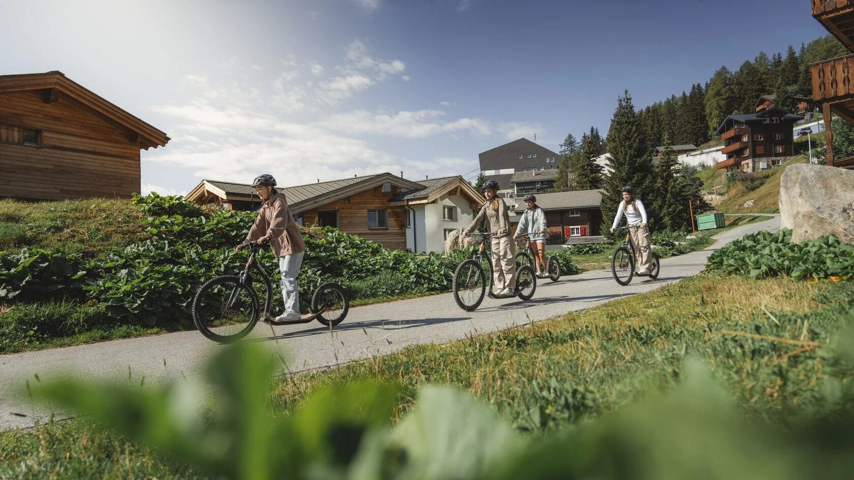 Trottinette sur la Bettmeralp