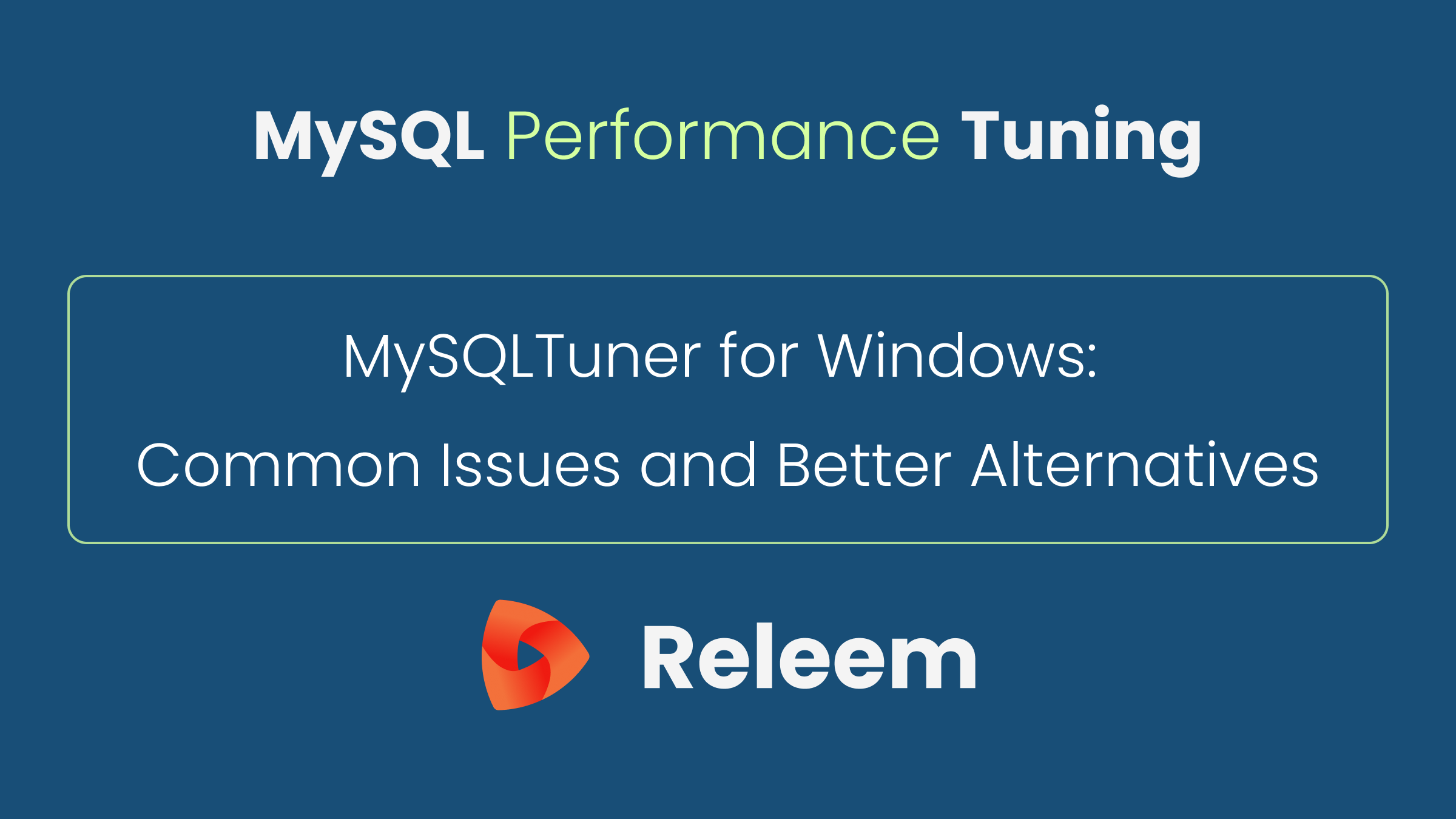 MySQLTuner for Windows: Common Issues and Workarounds