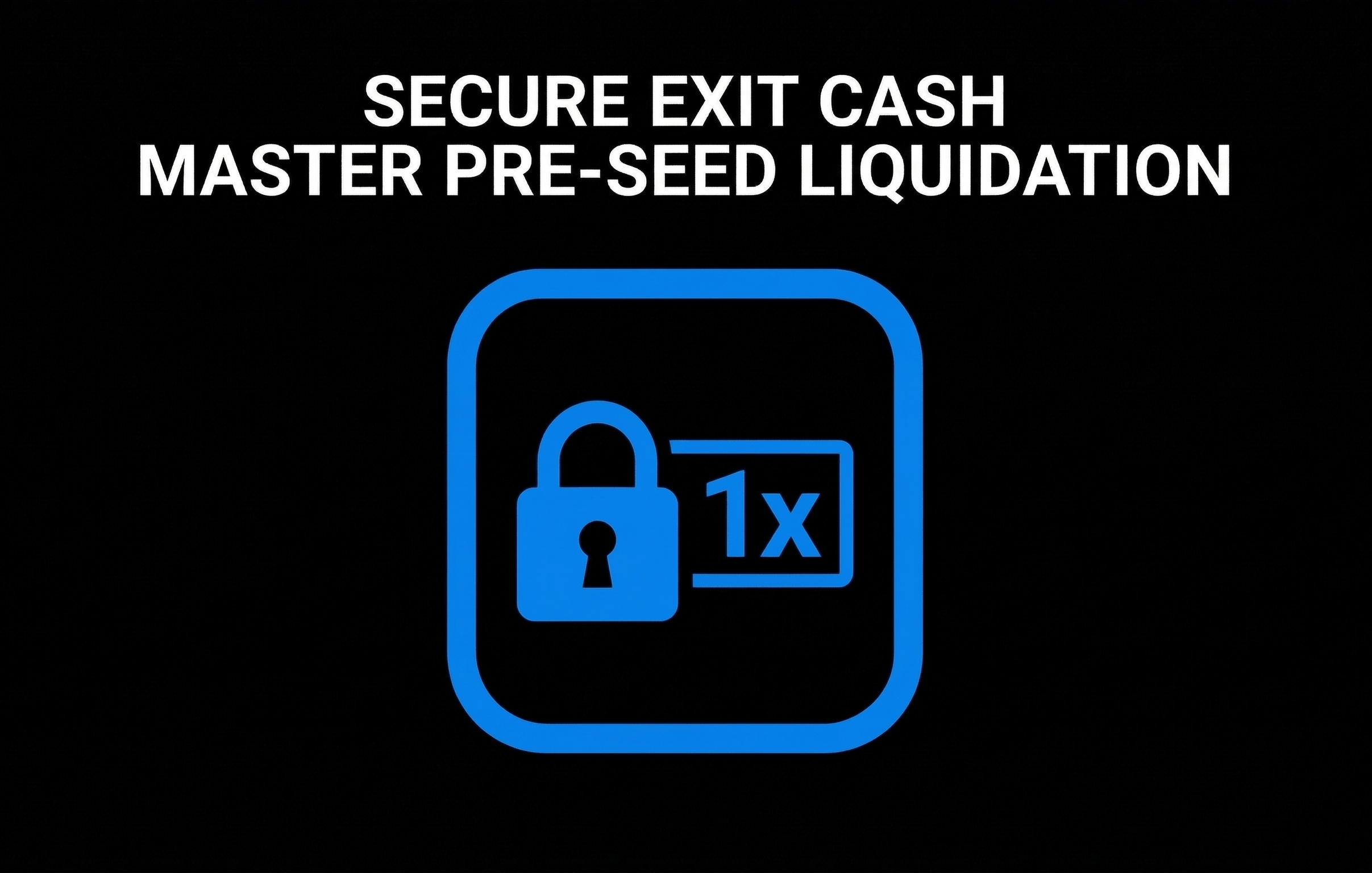 Secure Exit Cash Master Pre-Seed Liquidation