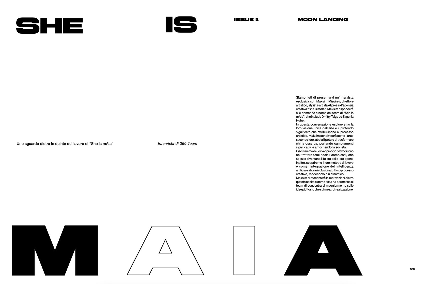 She is mAIa, AI fashion editorial