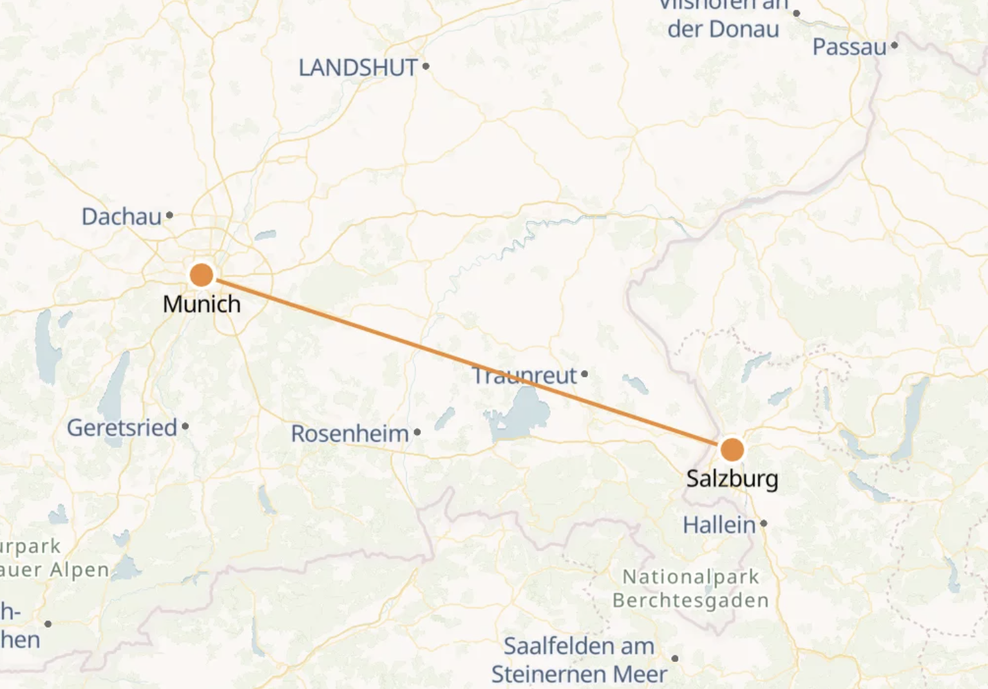 Munich to Salzburg HighSpeed OBB Train Tickets