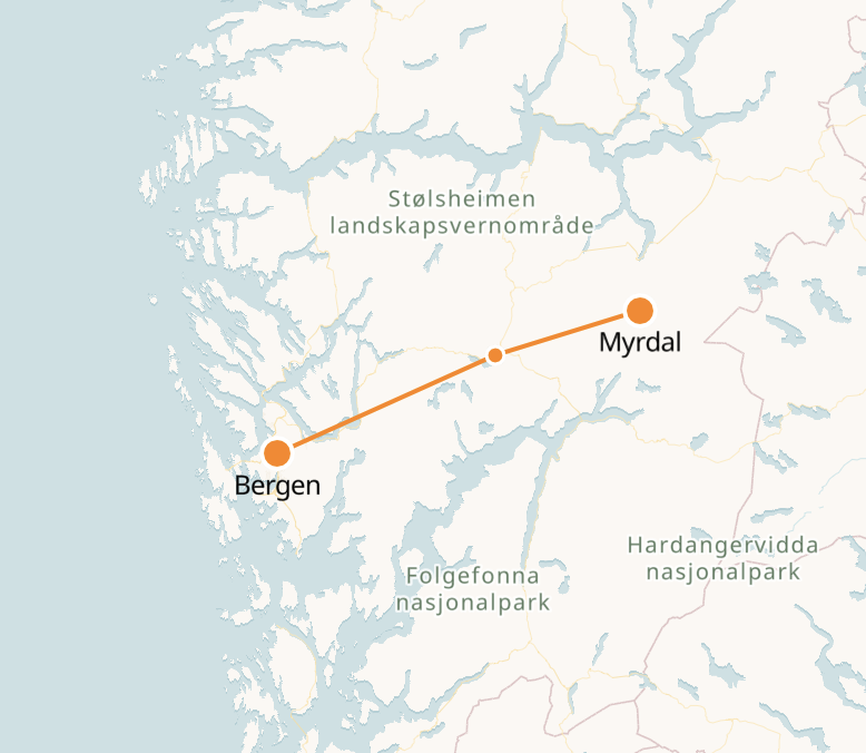 Bergen to Myrdal Train | Tickets & Schedule - NORWAY TRAINS