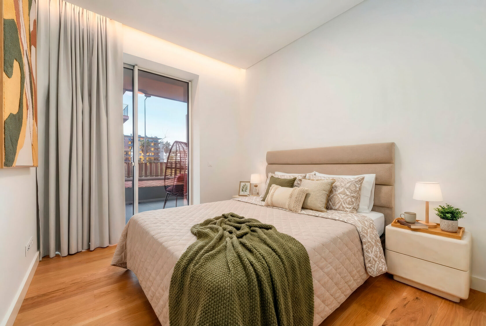Bedroom in a property handled by Magnólia