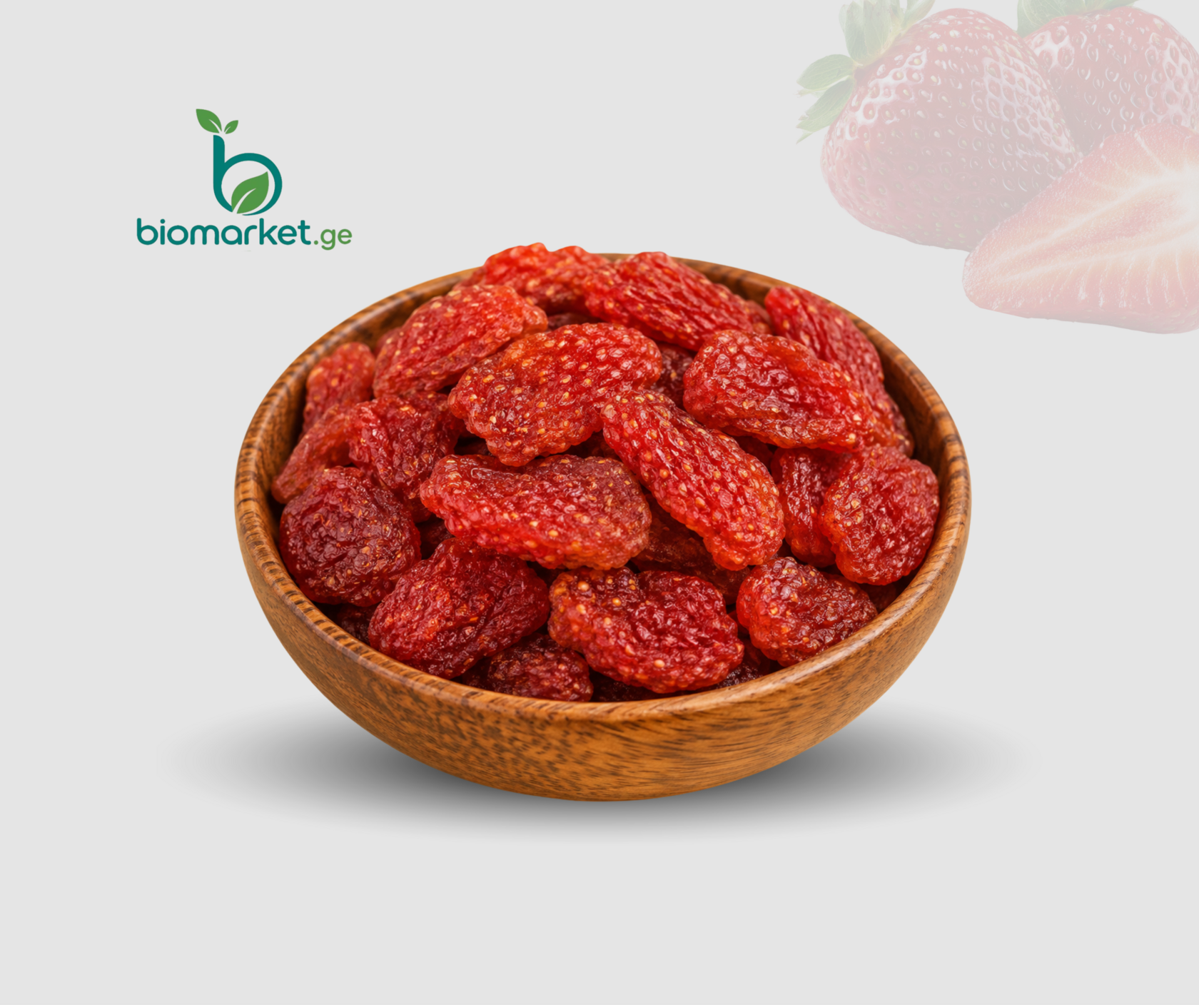 მარწყვის ჩირი - dried strawberry slices