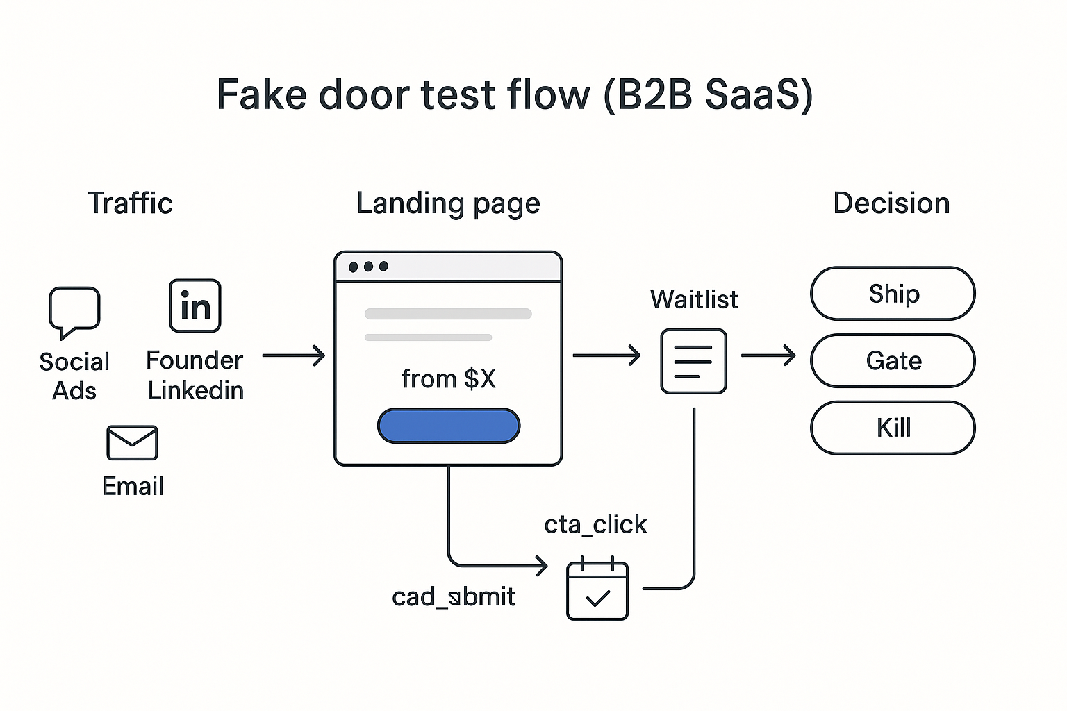 fake-door-test-flow
