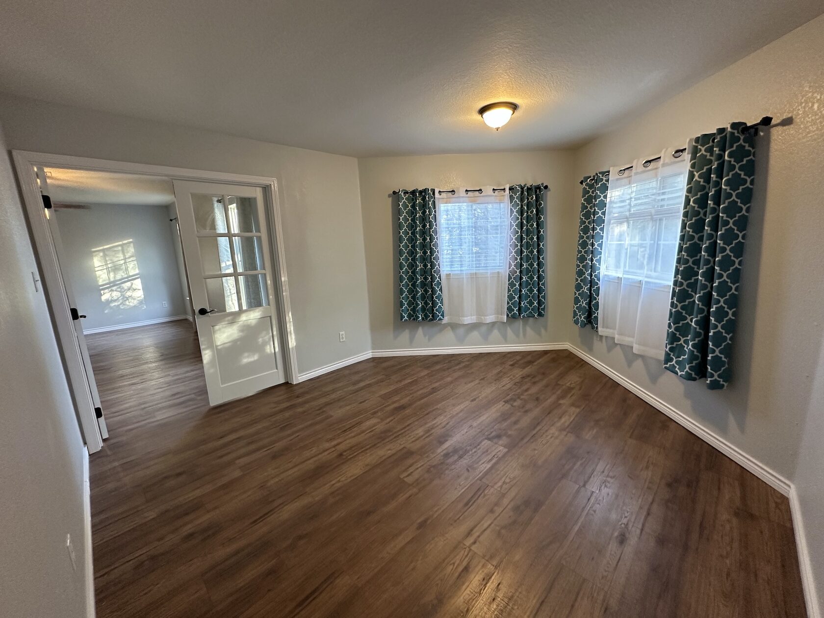 Finished two-room remodeling photo