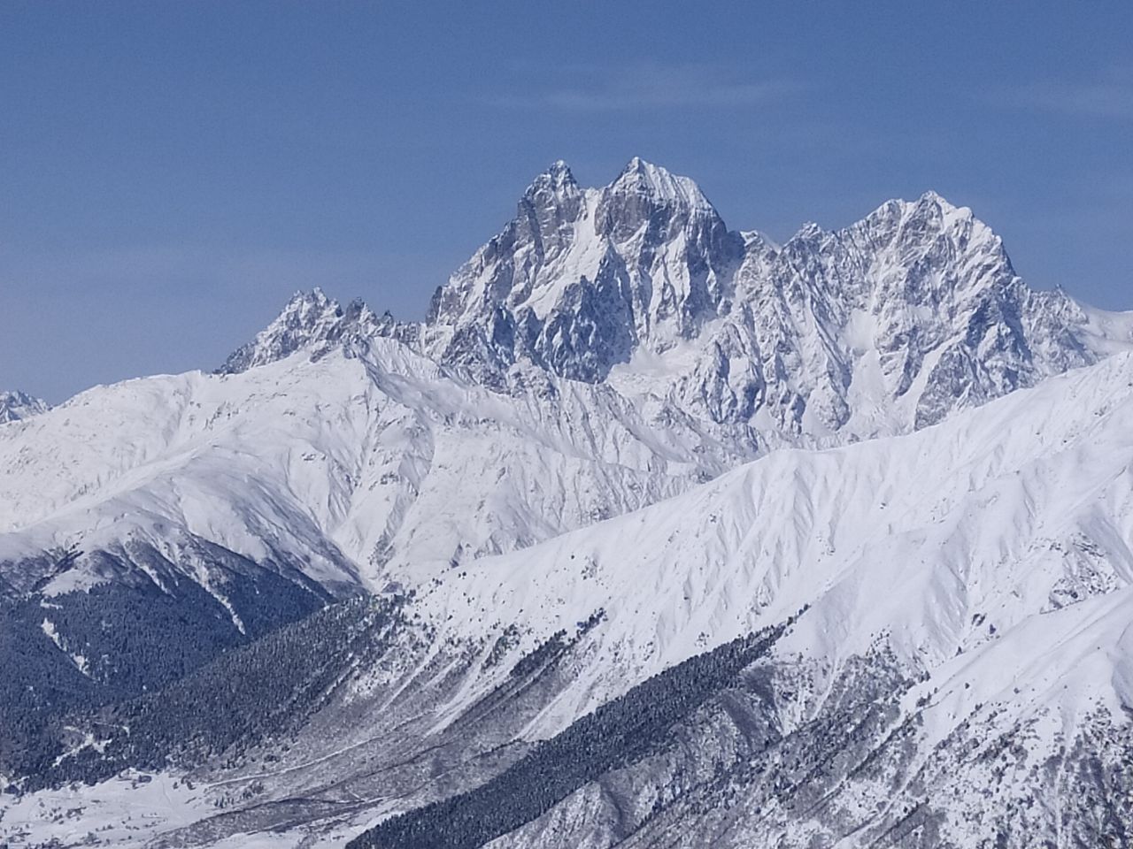 The Snow-Capped Peaks of Svaneti