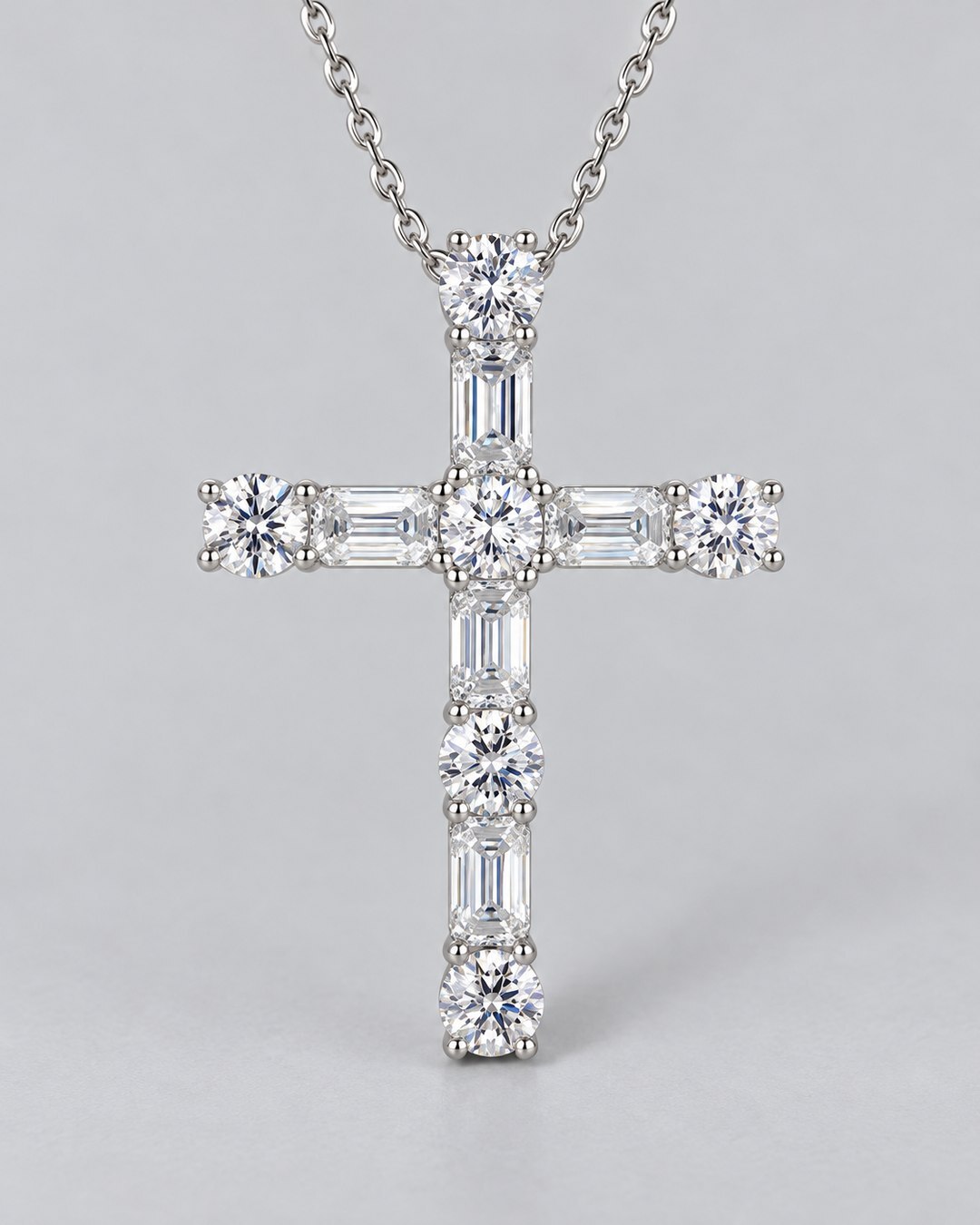 Baguette Cross 7 ct VVS1 Pendant ICED KYIV