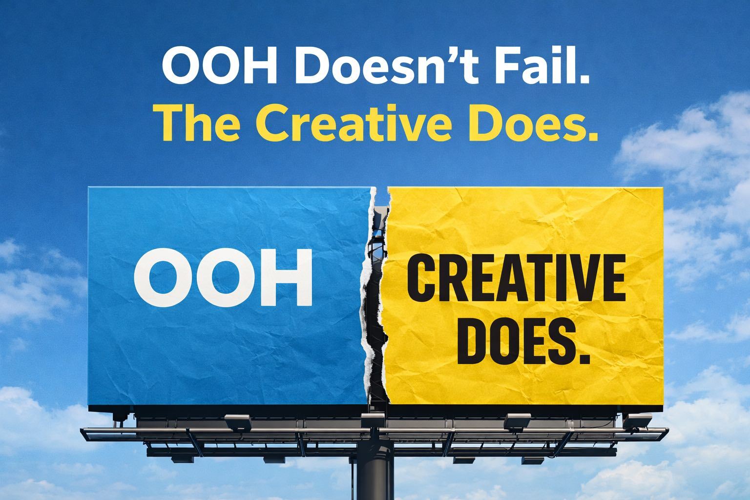 OOH Doesn’t Fail. The Creative Does.