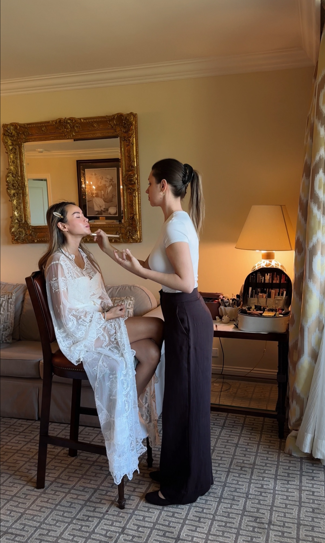 bridal makeup touch-up