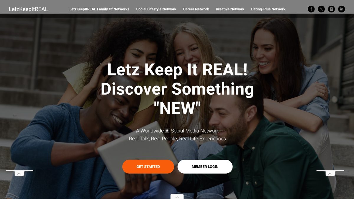 LetzKeepItREAL home page