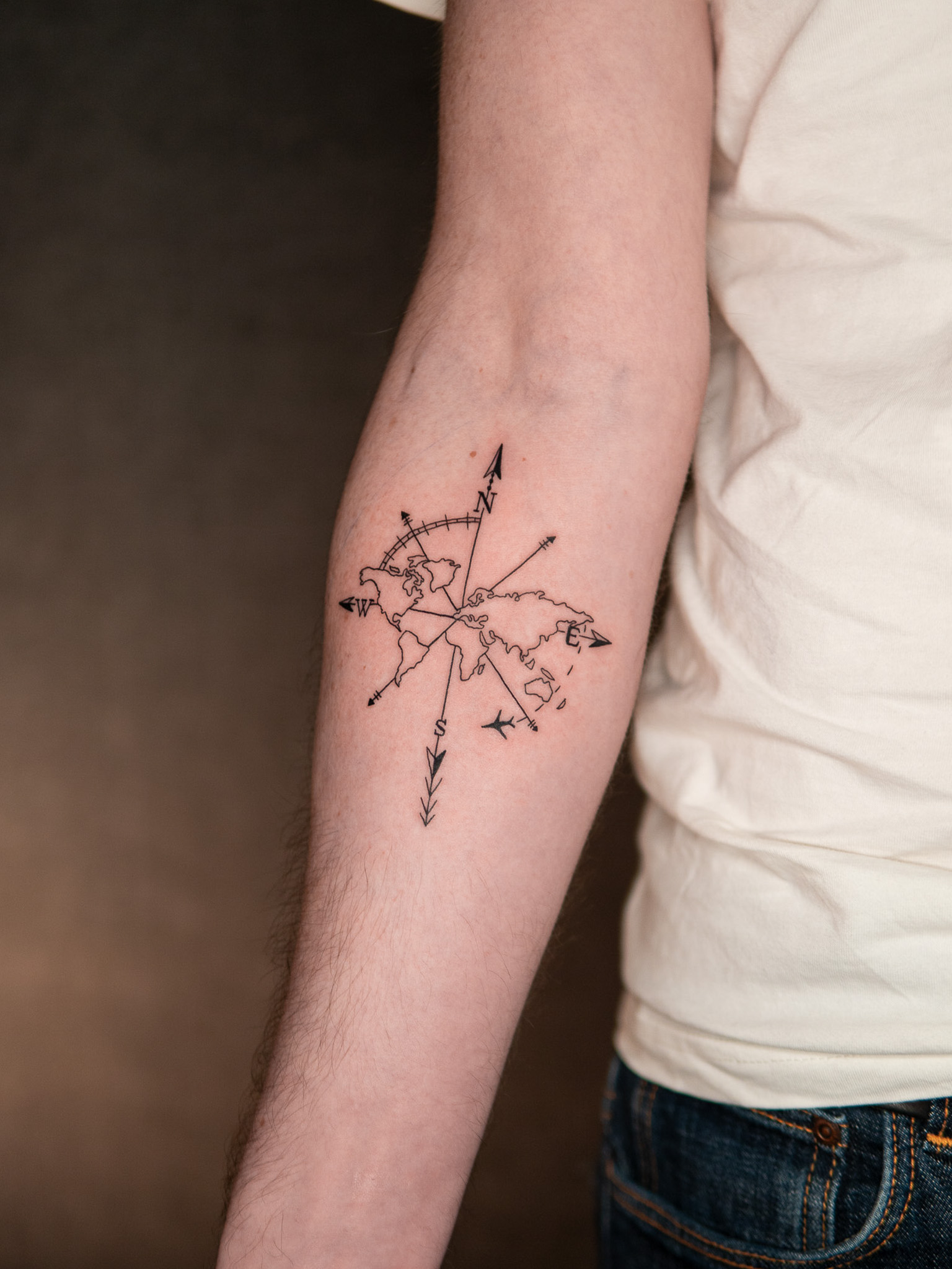 Symbolic figurative portrait tattoo