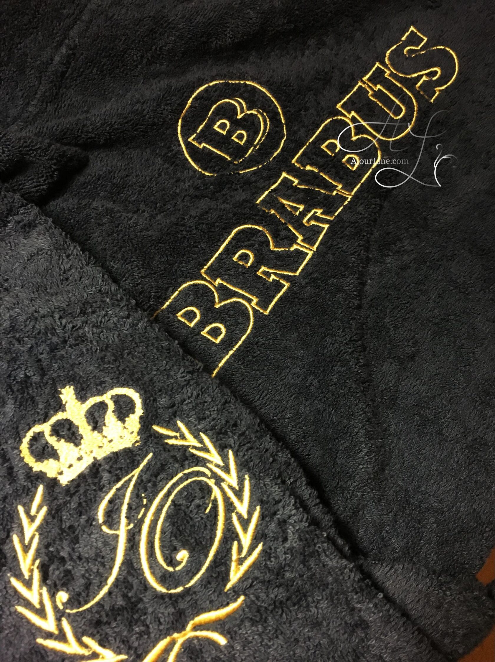 personalized towel gift — a practical and thoughtful present with custom embroidery, perfect for everyday use or special occasions. Handmade in Riga, Latvia. Worldwide shipping available.