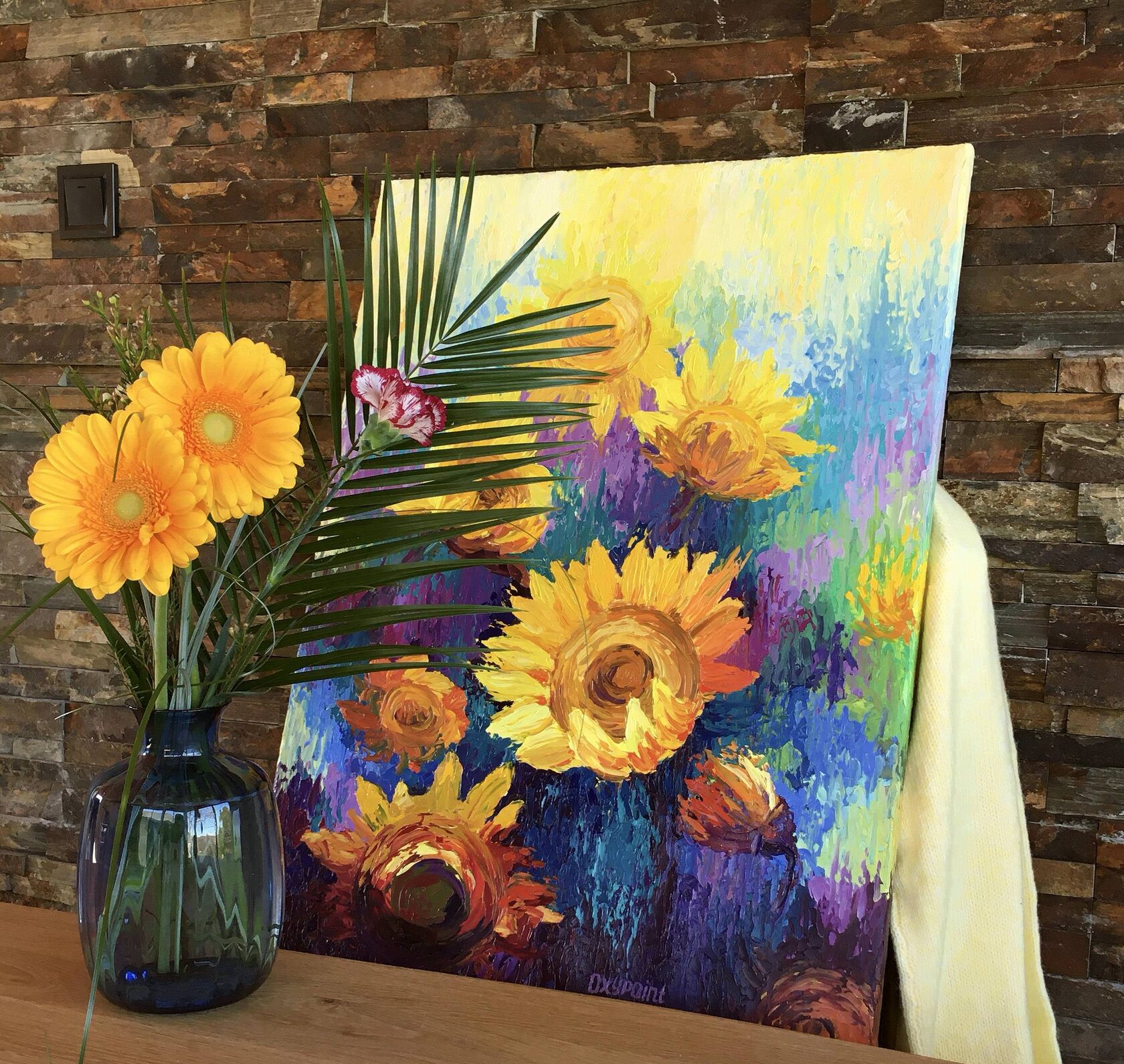 sunflowers oil painting for sale 