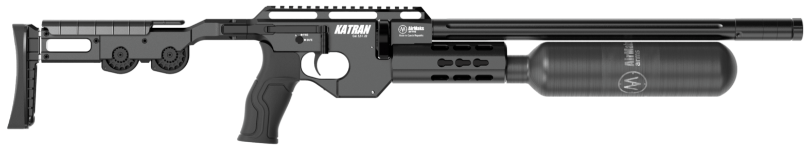 AirMaks arms Katran B standart bottle pcp air rifle black color