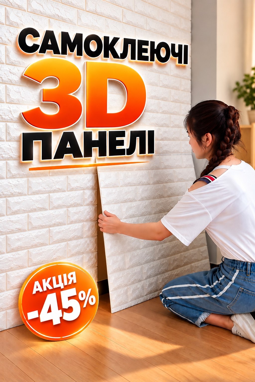 Самоклеючі 3D панелі — обкладинка
