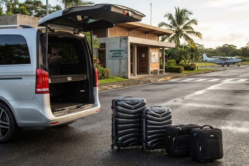 Private transfer from Quepos La Managua Airport to Makanda
