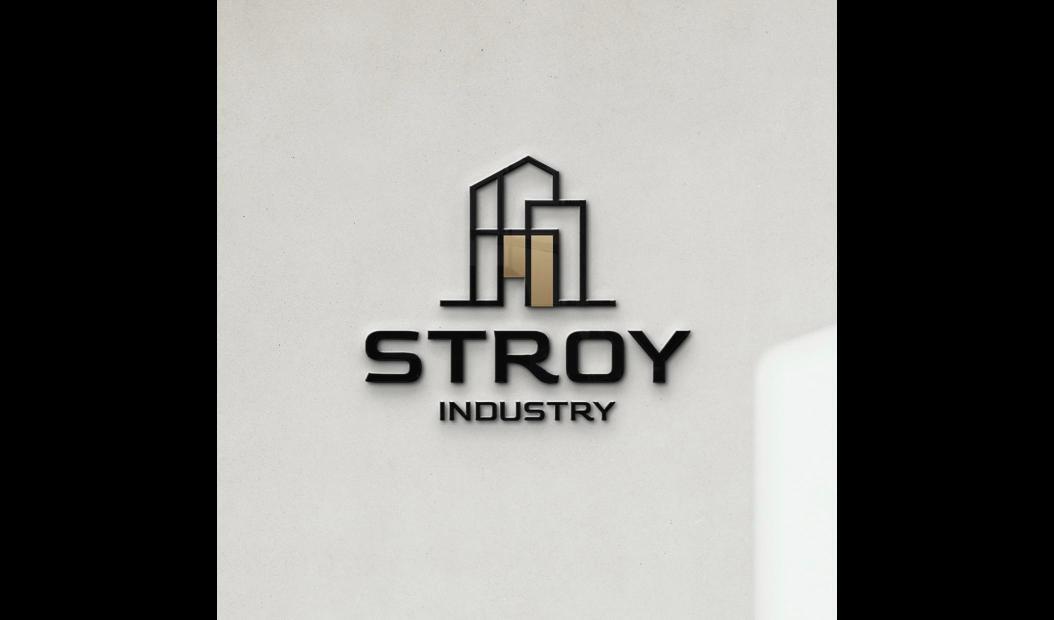 Об’ємний логотип STROY INDUSTRY на стіні