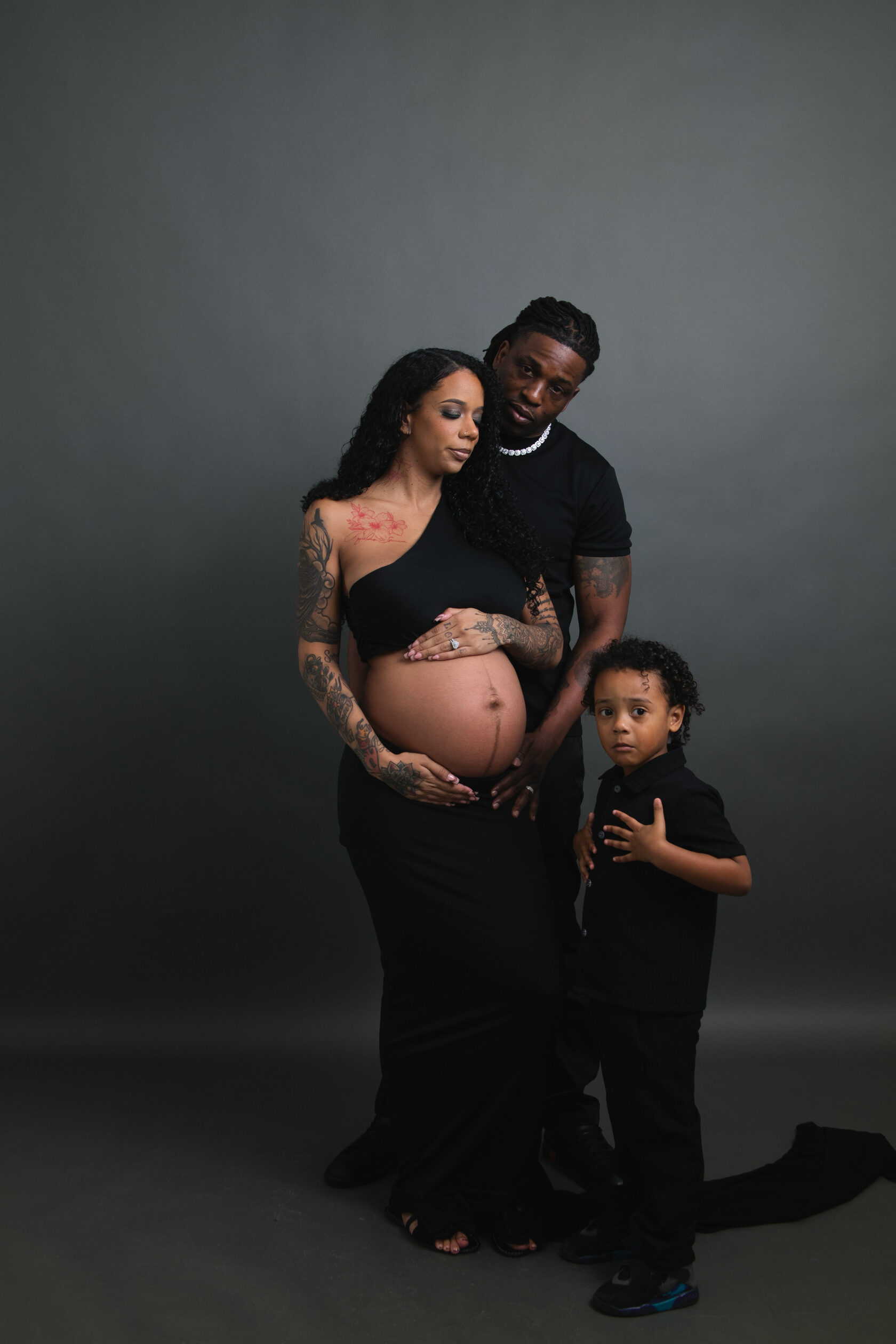 Private maternity portraits in San Francisco self-portrait studio