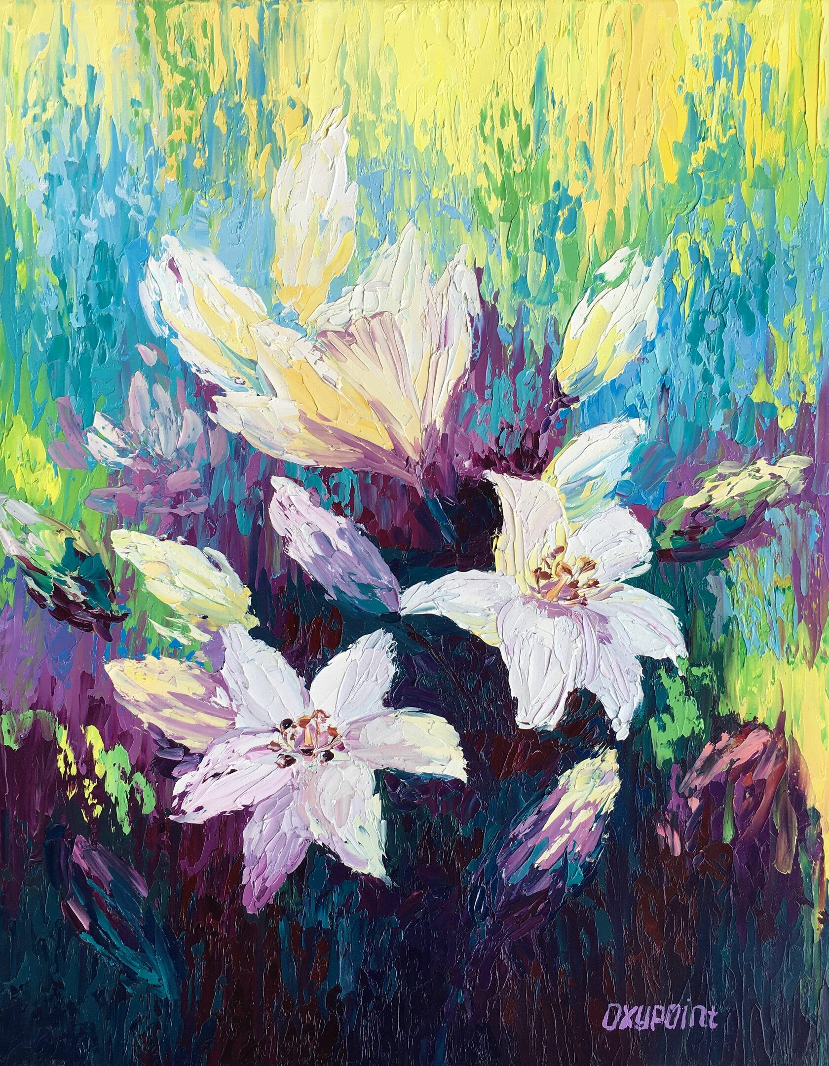 lily flower painting 