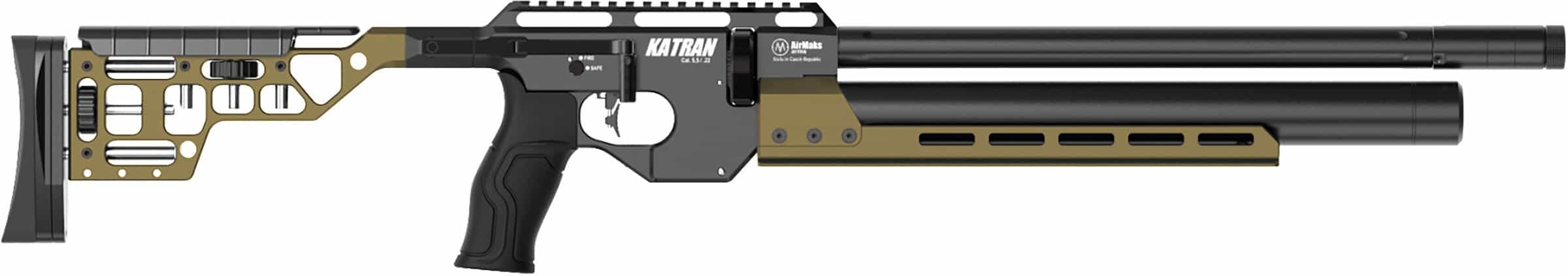 AirMaks Katran NS standart pro version PCP air rifle olive color