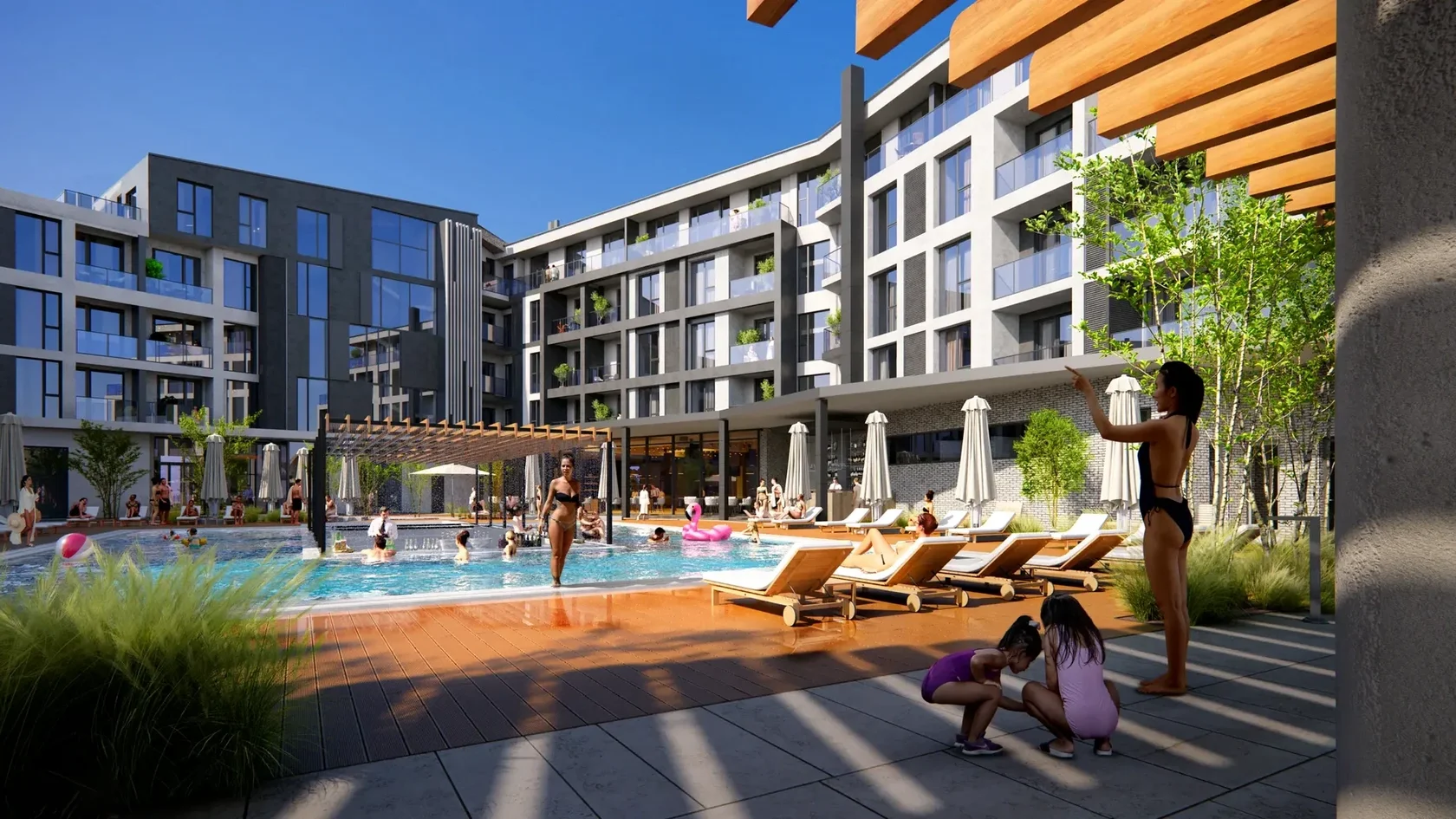 Apartel Kosyno — территория и архитектура курорта