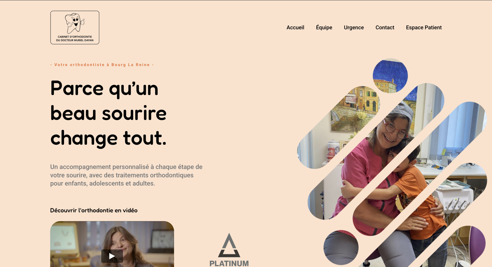Capture d’écran du site du Dr Muriel Dayan
