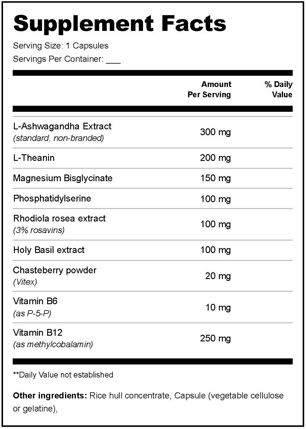 Supplement Facts