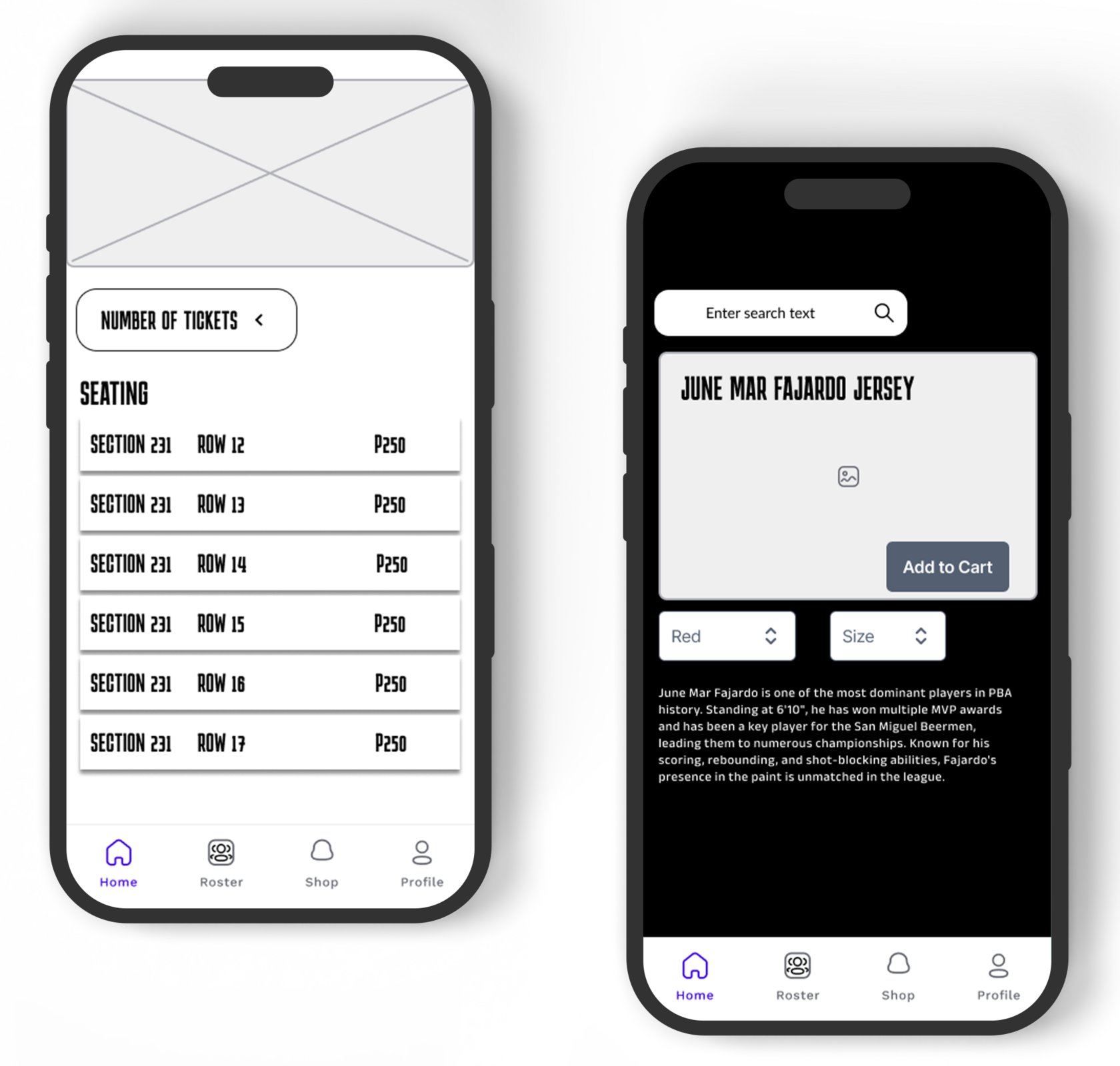 Before Usability Study screenshot