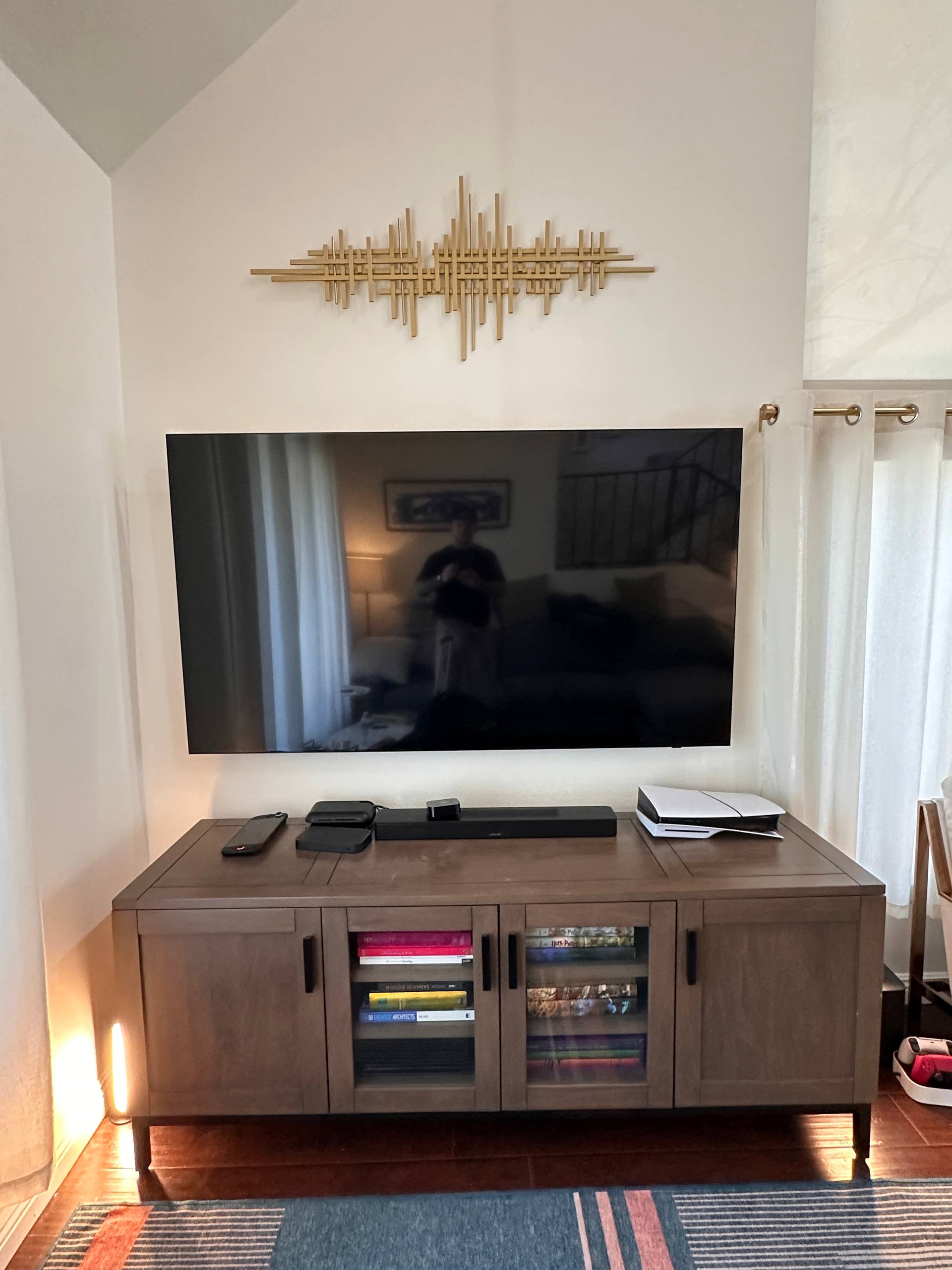 75″ with clean wire concealment