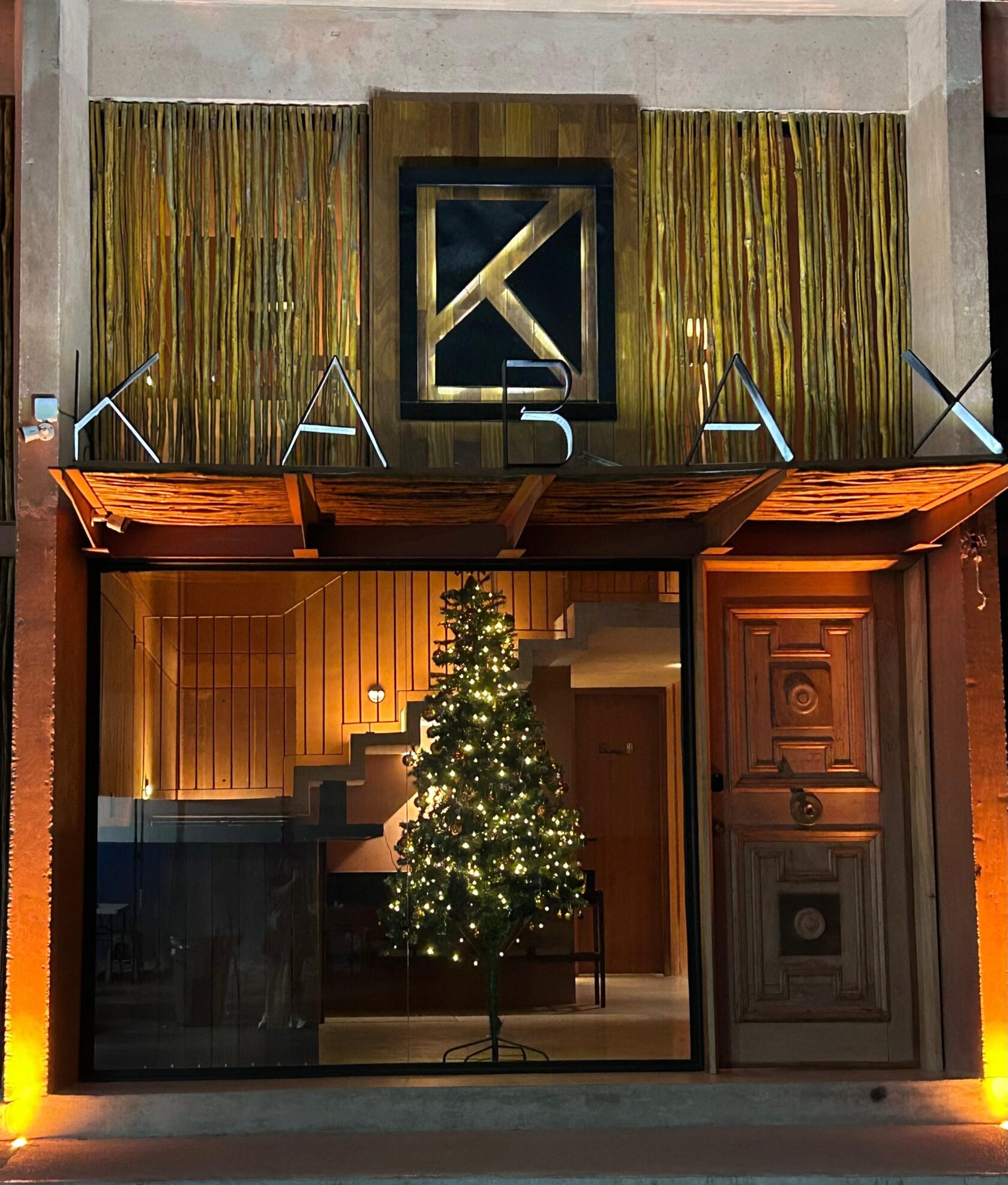 Entrance to Kabax condos in downtown Playa del Carmen