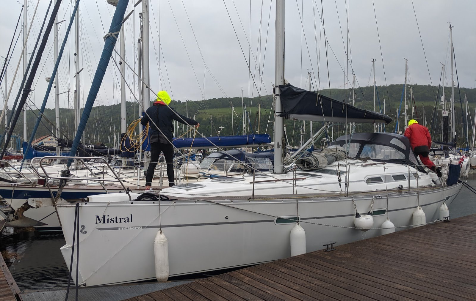parking a sailing boat