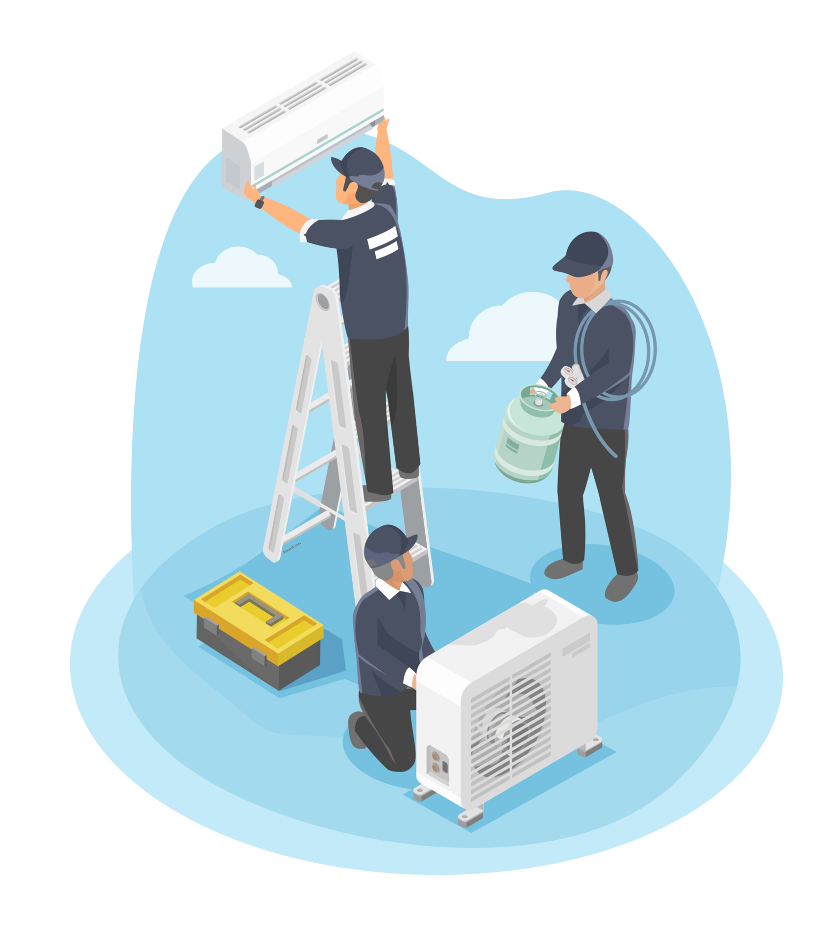 services de climatisation et de chauffage central