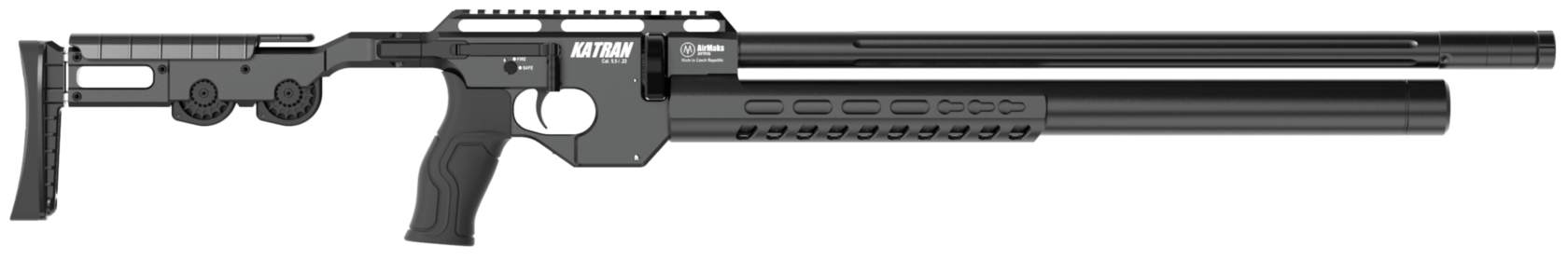 AirMaks arms Katran L HP long high power pcp rifle black color