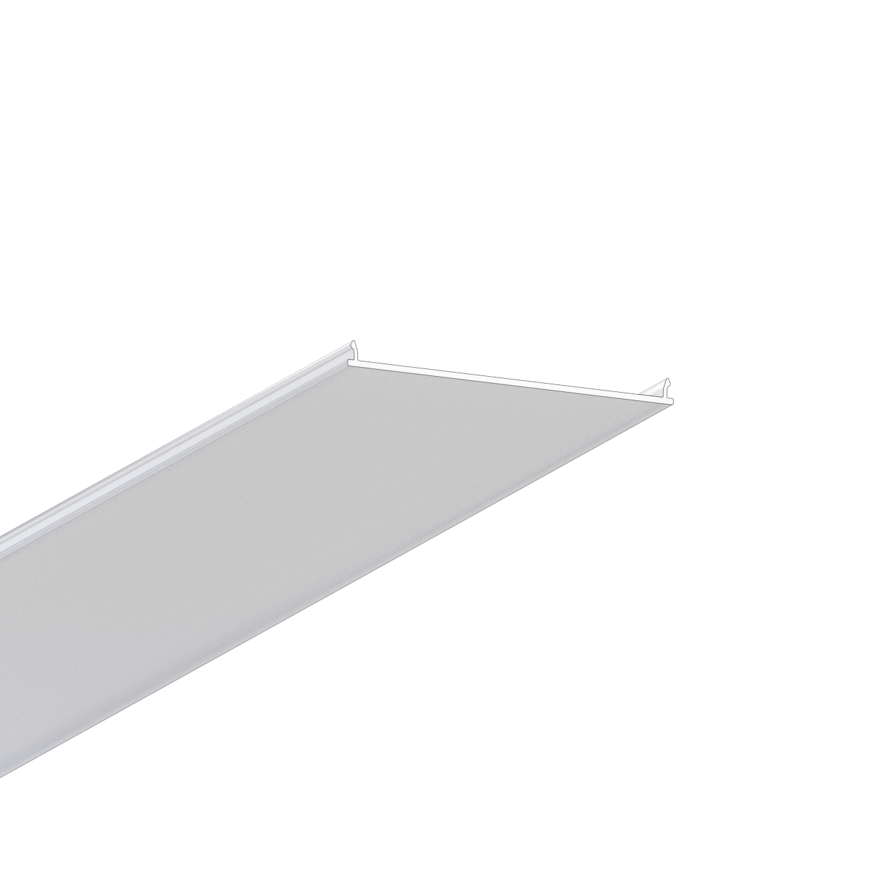 Wide 50 mm screen for light lines DIFFUSY Y150 – Alumineu components