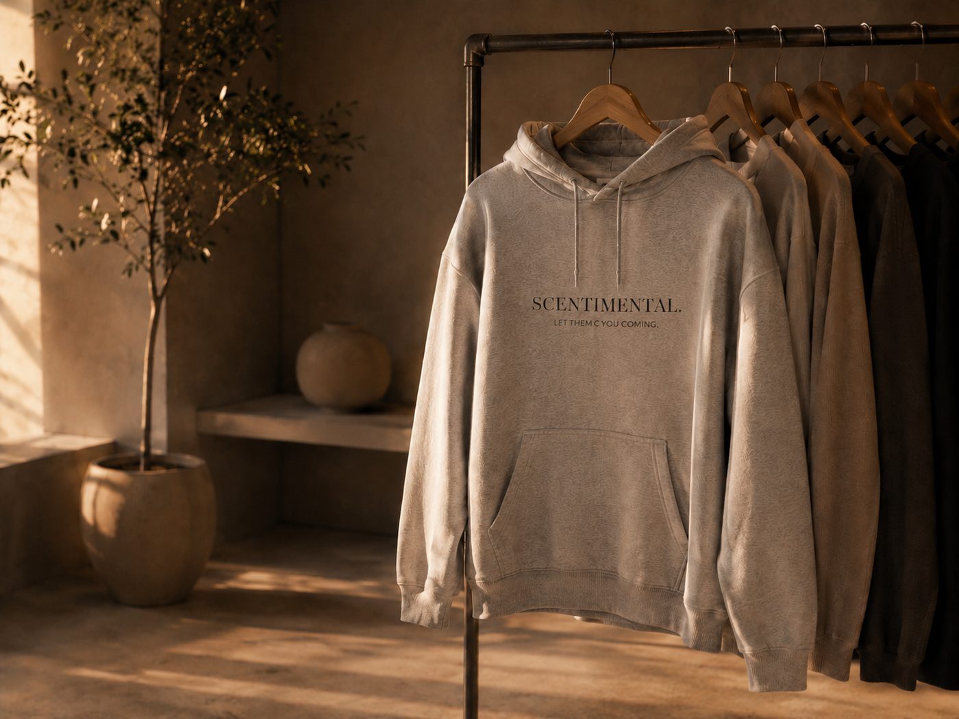Scentimental hoodie, let them C you coming