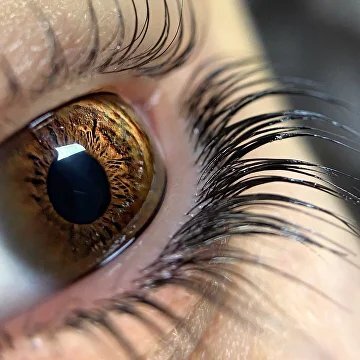 Resultado de un lifting de pestañas en ojo marrón, mostrando un look natural con largas y curvadas pestañas. Técnica avanzada utilizada para mejorar la mirada y resaltar la belleza de los ojos.