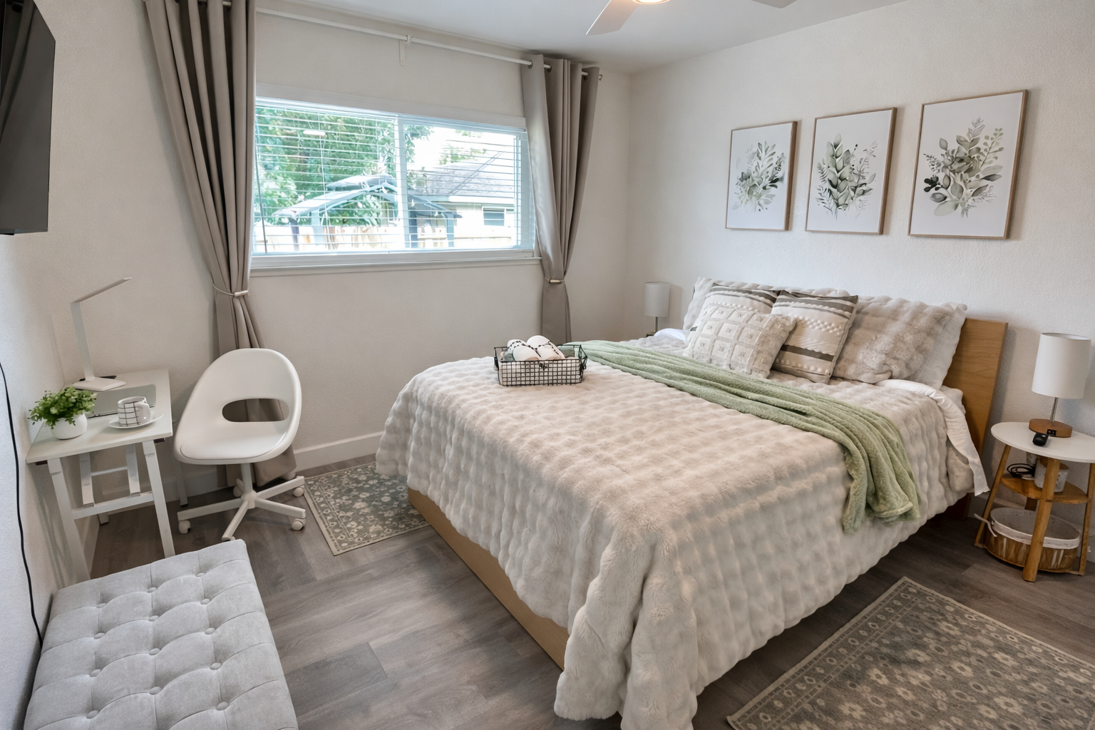 simple bedroom before interior upgrade