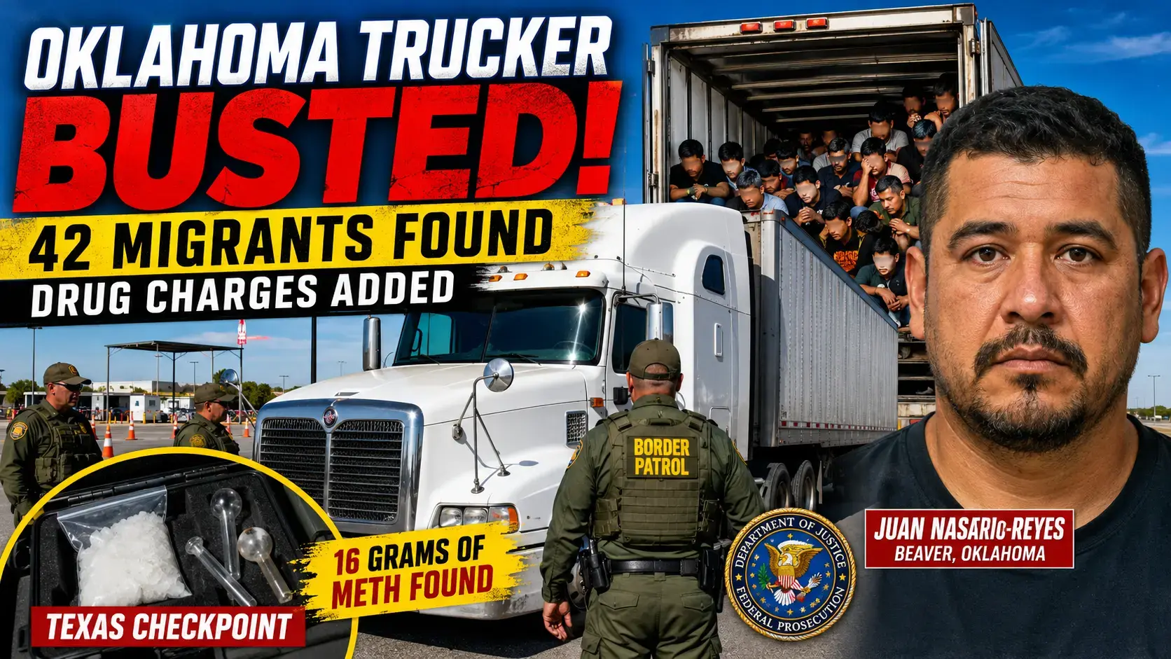 Heavy semi-truck operating safely under commercial inspections and boundary safety controls