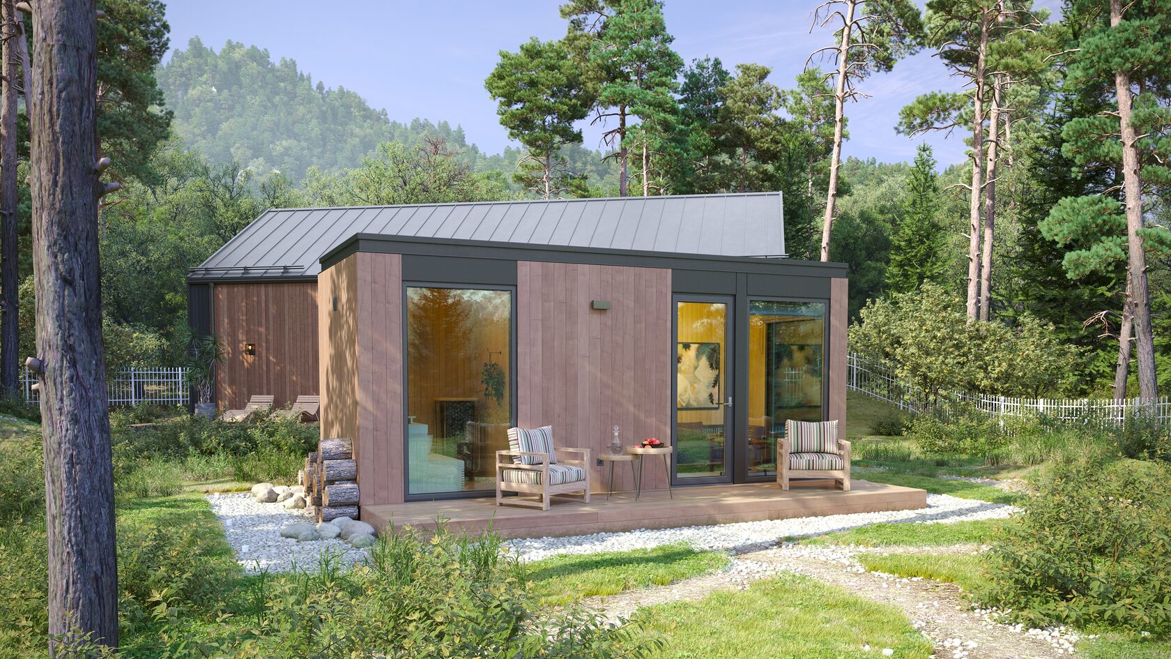 Быстровозводимый дом в Тихорецка сауна