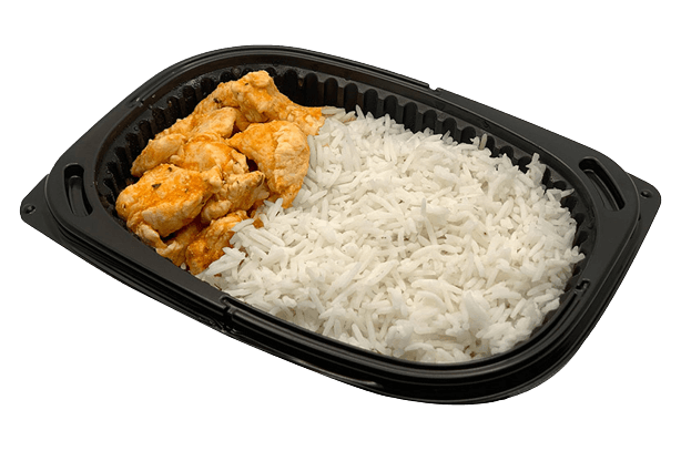 Pavo al horno en salsa de tomate con arroz