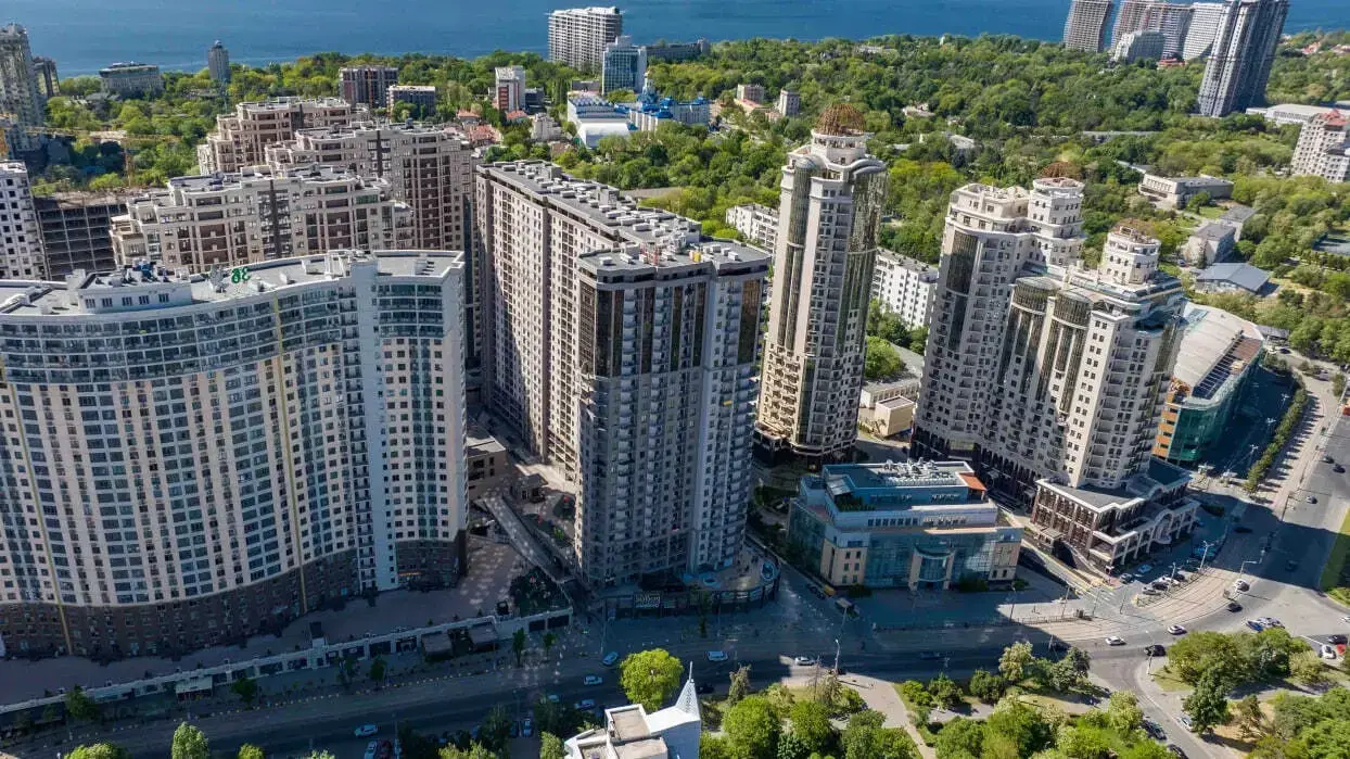 ЖК Родос — територія та архітектура комплексу в Аркадії
