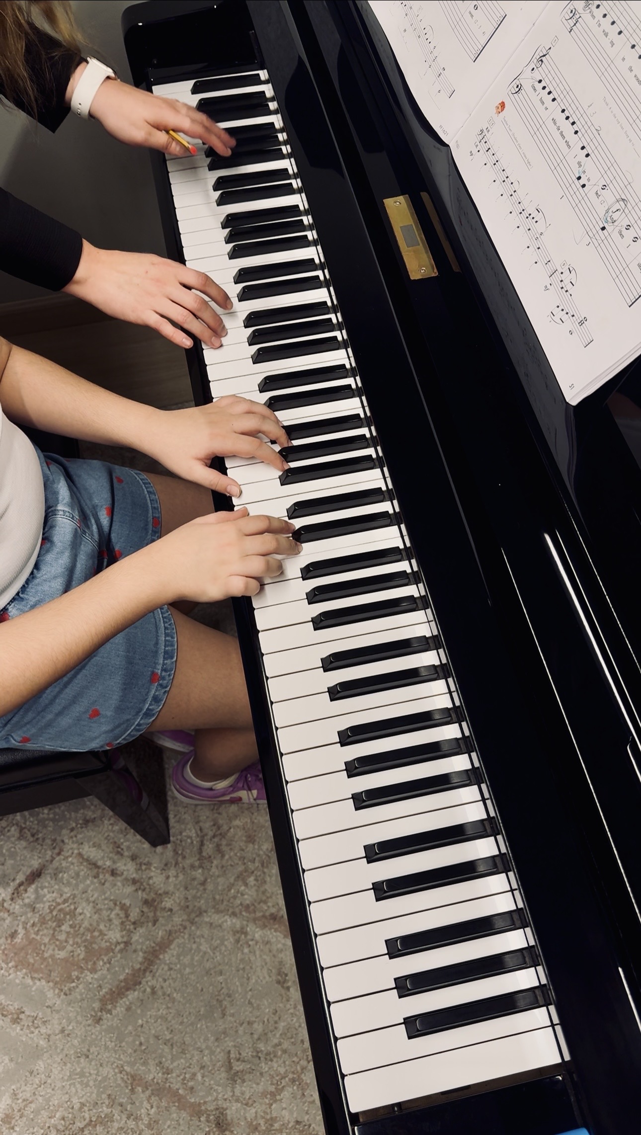 Home piano lesson